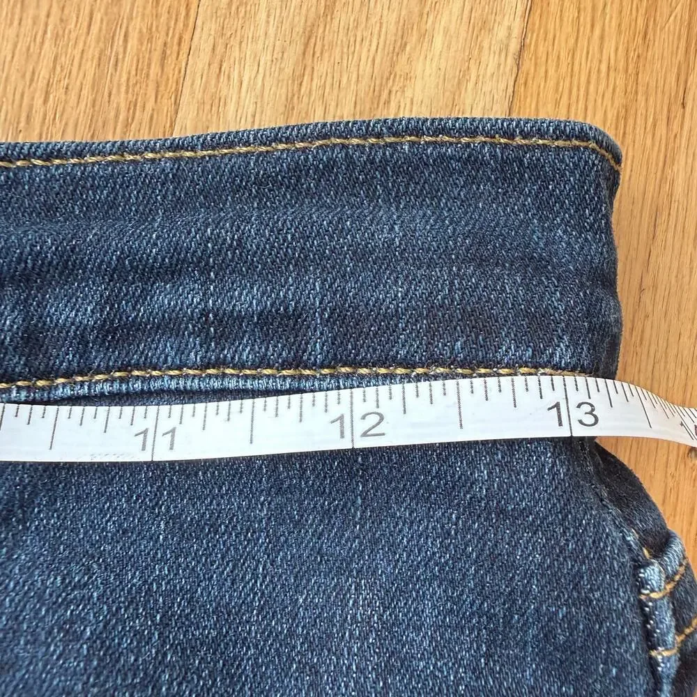 Frame Le Skinny de Jeanne Wellington Stretch Blue Denim Jeans Size 25 Minimal - Picture 6 of 12
